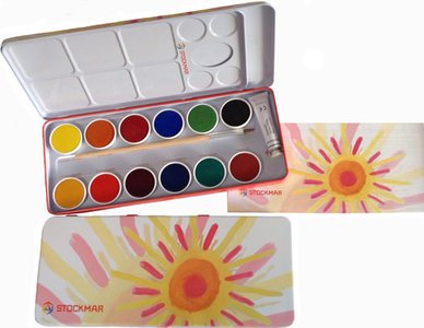 Plakkaatverf set – 12 kleuren - Stockmar