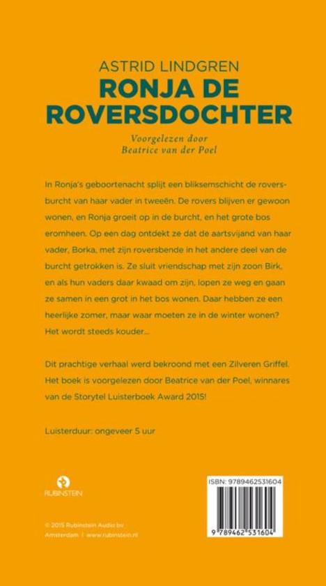 Ronja de roversdochter - Luisterboek - Astrid Lindgren