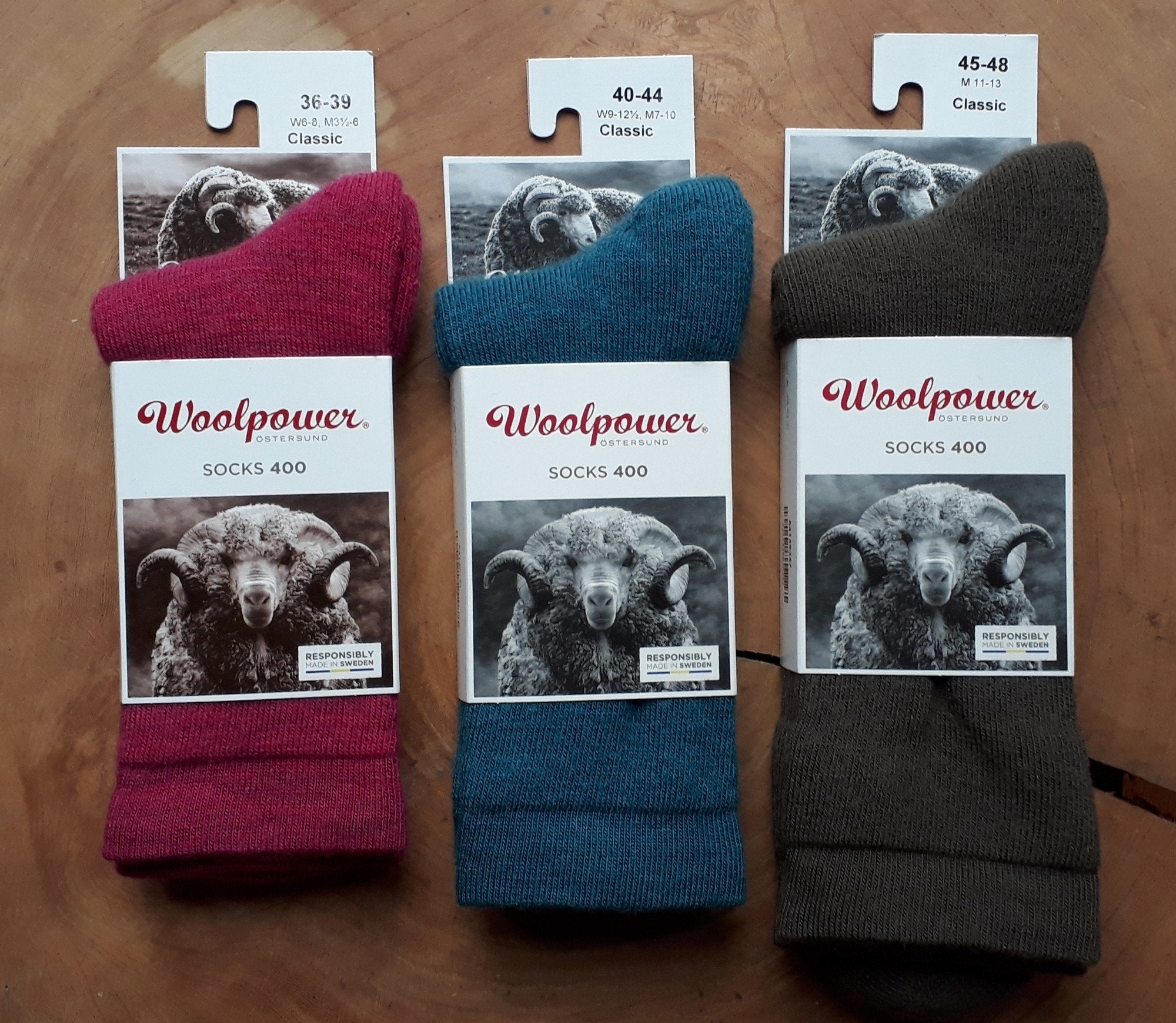 Socks Classic 400 Pine Green - Woolpower