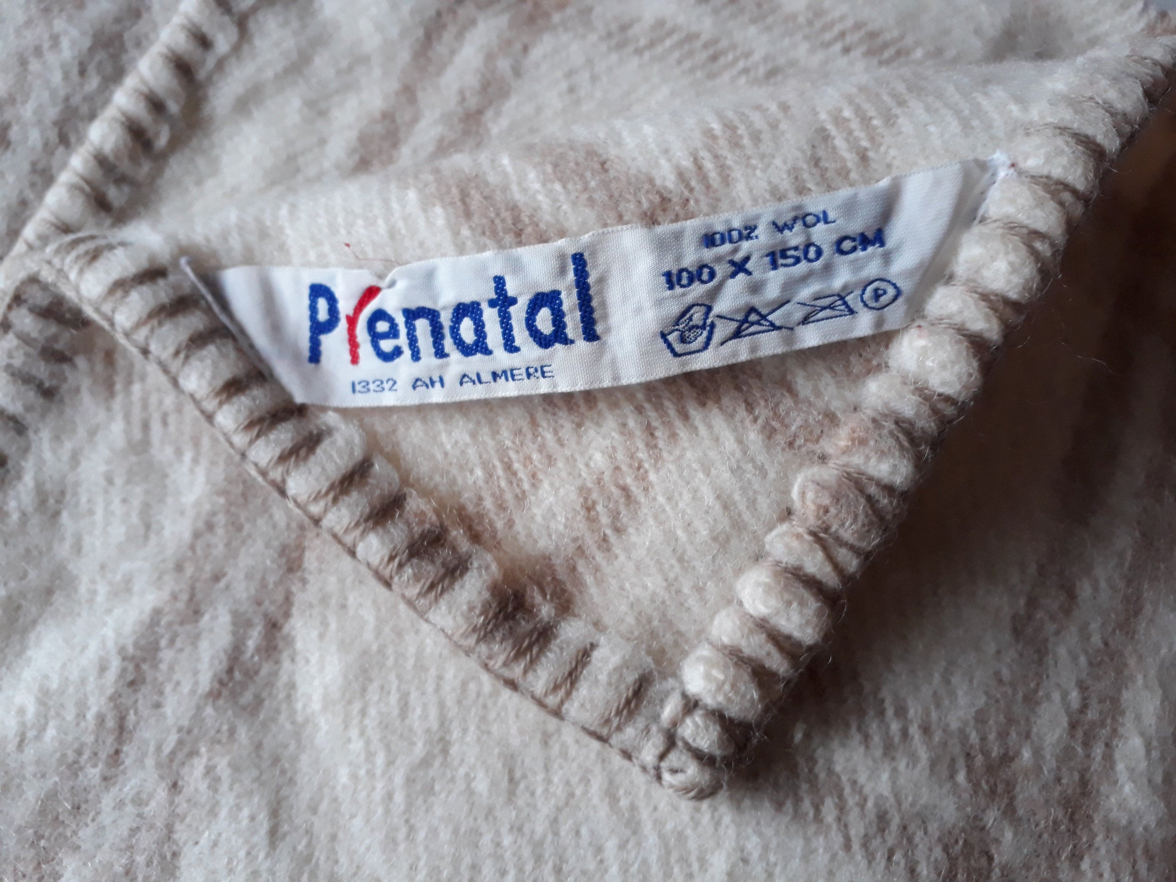 Wollen baby deken - 2dehands gebruikt