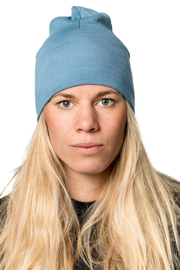 Muts / Beanie Lite Unisex Nordic Blue - Woolpower