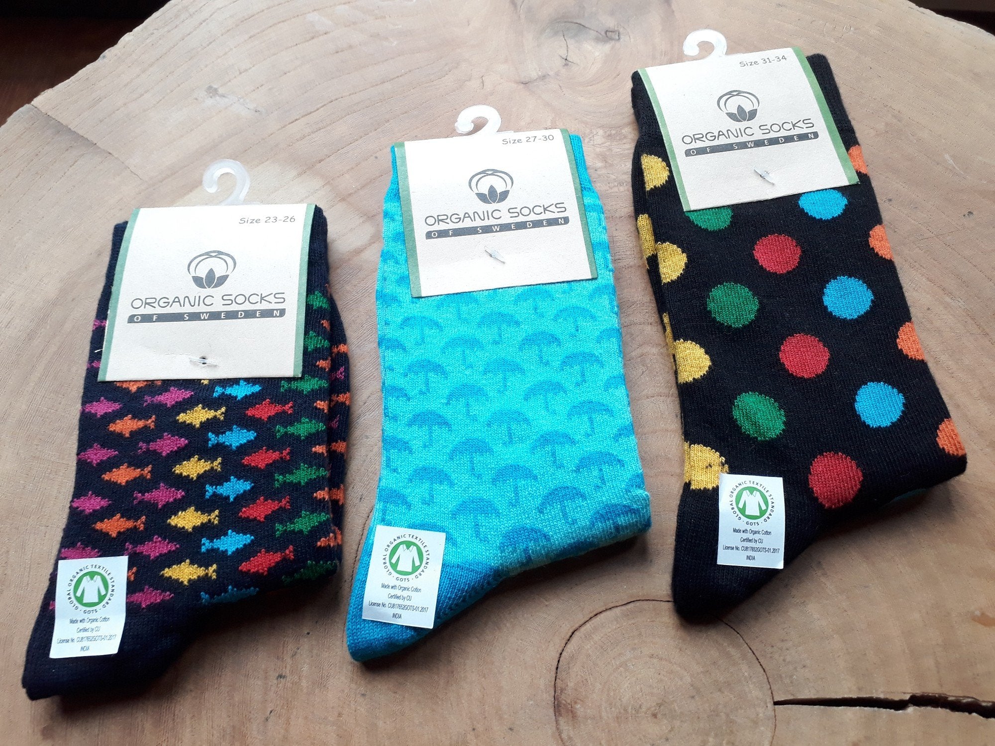 Sjöström lt blue kindersokken - Organic socks of Sweden