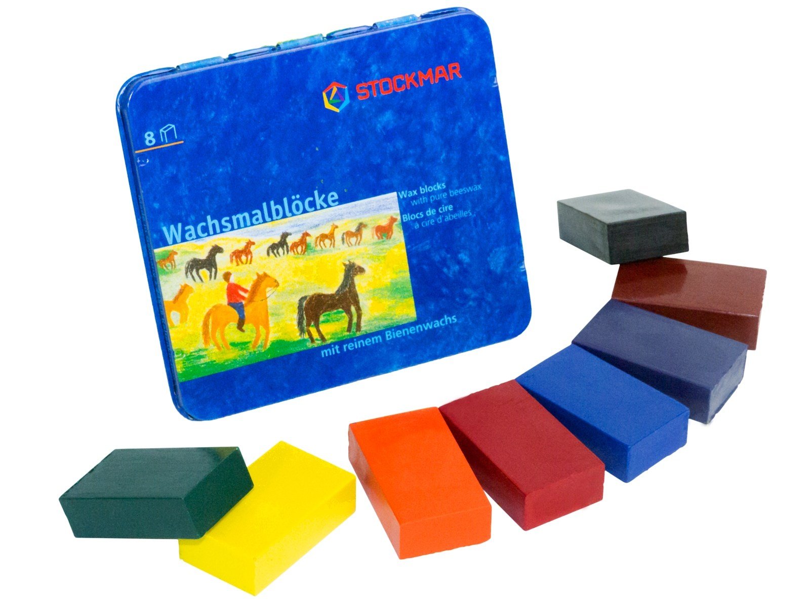 Bijenwasblokjes – 8 stuks - Stockmar