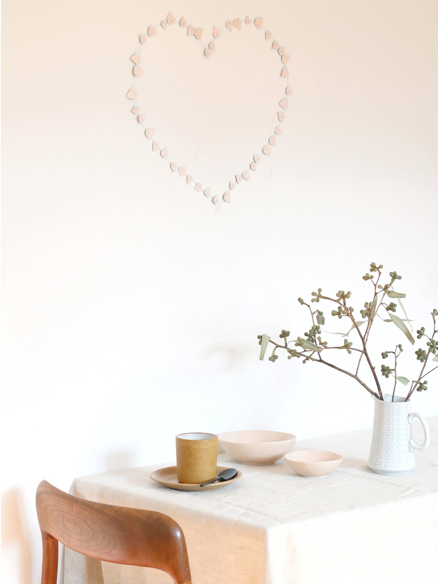 Twig leaves green+pink (tweekleurig) – Jurianne Matter