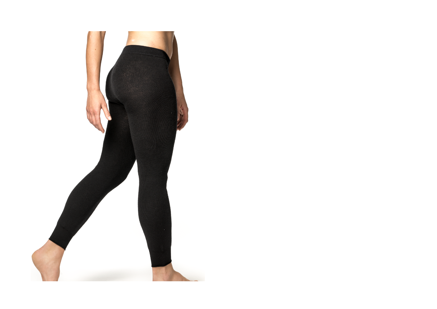 Thermo Legging Unisex / Long John 200 of 400 Black - Woolpower