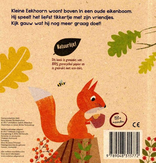 Mijn kleine eekhoorn -Eco kartonboek