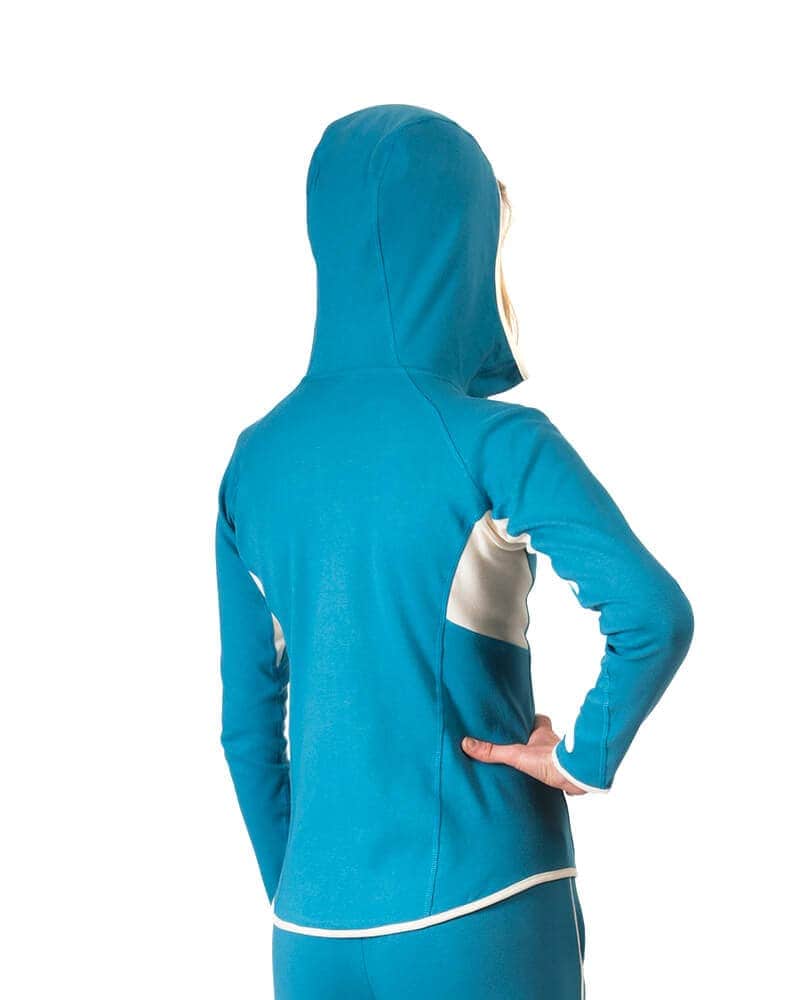 Hoodie Mukhy Blue - B-Light Organic Clothing