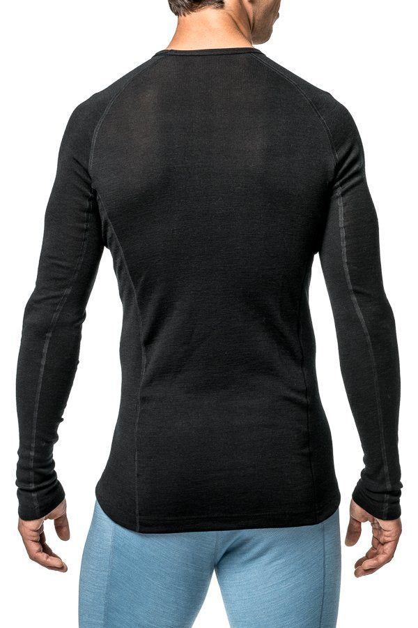 Thermo crewneck Lite Unisex Black – Woolpower