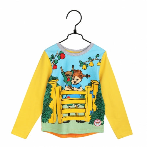 Longsleeve Pippi At The Gate Yellow – Pippi Langkous