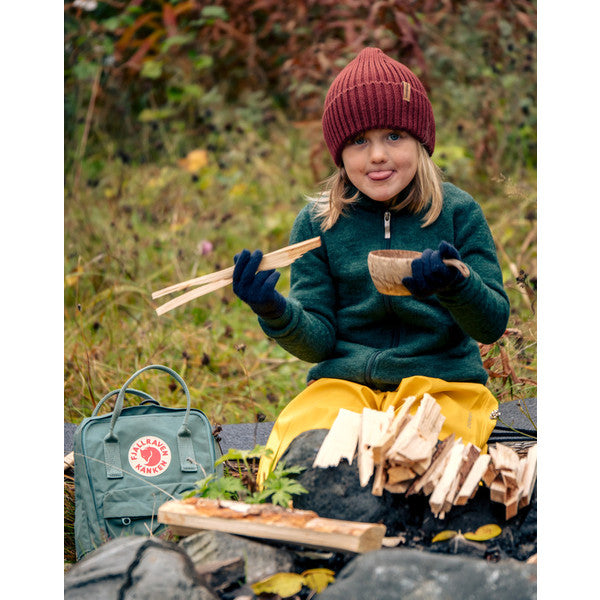 Kids Vest / Full Zip Jacket 400 Forest Green - Woolpower