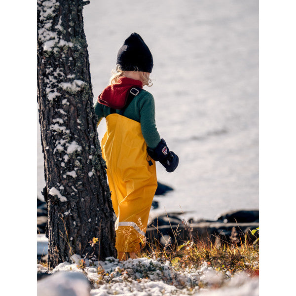 Kids Mock Turtleneck 200 Autumn Red - Woolpower