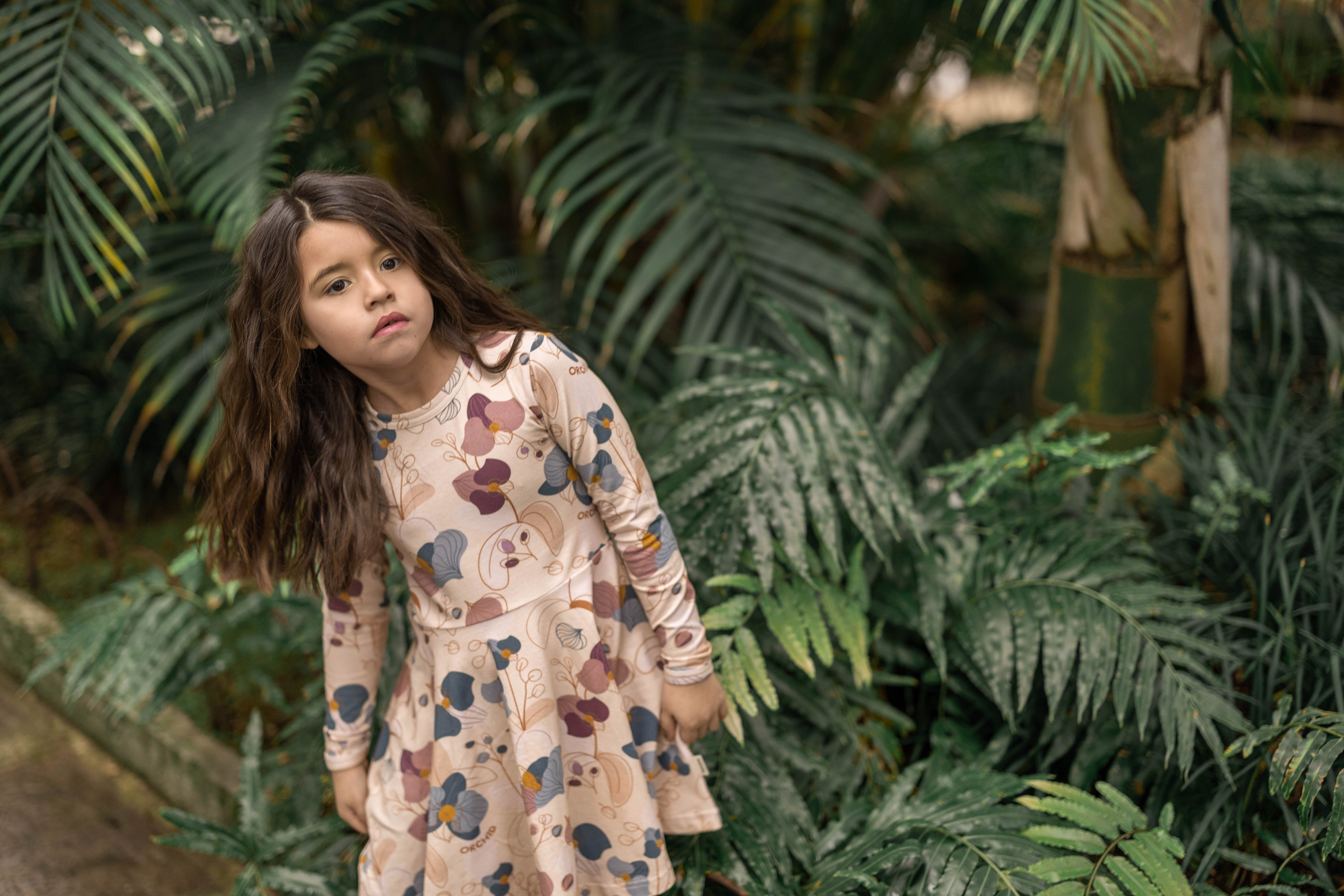 Jurk / Dress LS Tropical Orchid - Meyadey (Maxomorra)