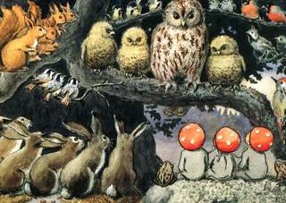 Tomtebobarnen / Kabouterkinderen bij de dieren - Elsa Beskow – K. Hjelm Förlag