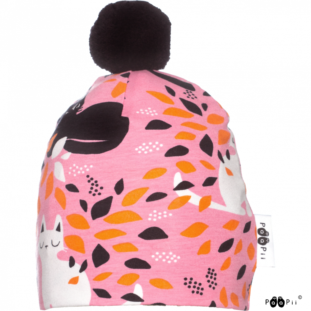 Muts Beanie Pompom Hide & Seek Pink – Paapii Design