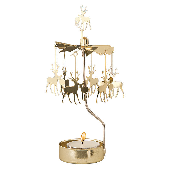 Rotary candle holder Deer and Kid - Pluto Produkter