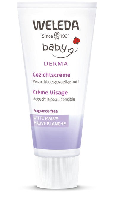 Baby Sensitive Witte Malva Gezichtscrème – Weleda