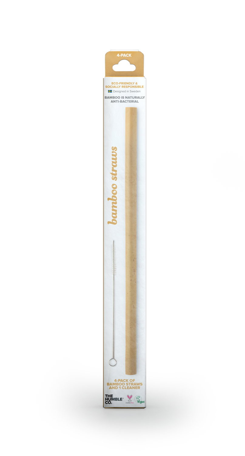 Rietjes bamboe herbruikbaar + reiniger – Humble Co.