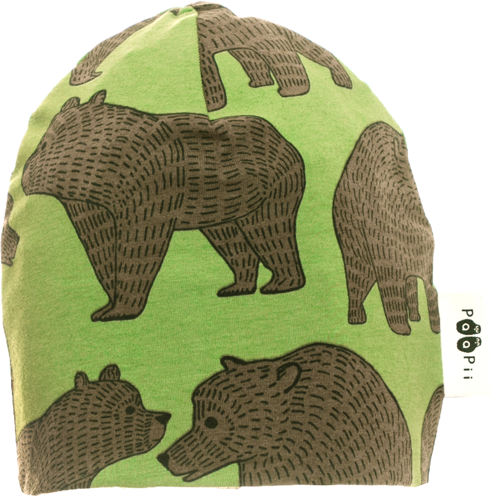 Muts Beanie Ursa Forest Choco – Paapii Design