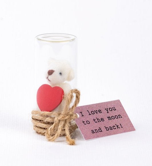 Beertje in glazen stolp - I love you to the moon and back! – Sidedish