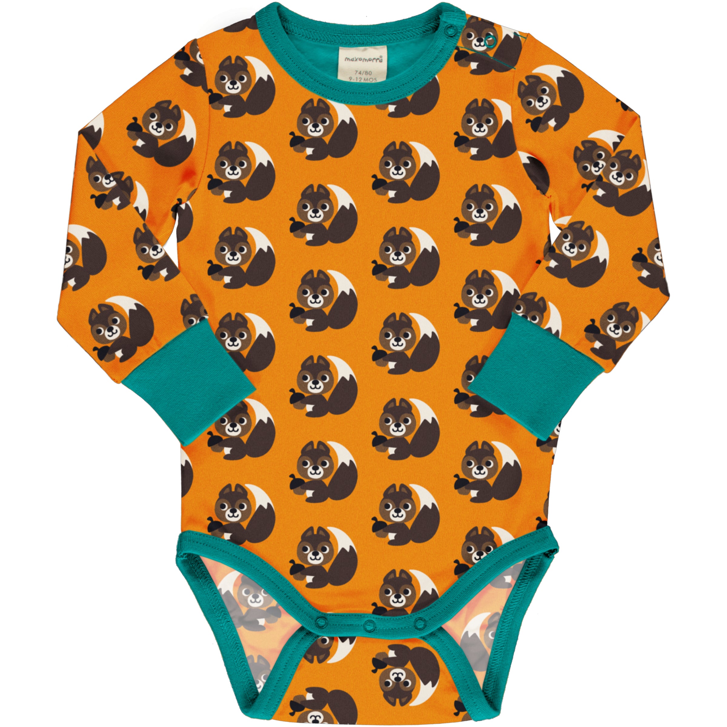 Body / romper LS Squirrel - Maxomorra