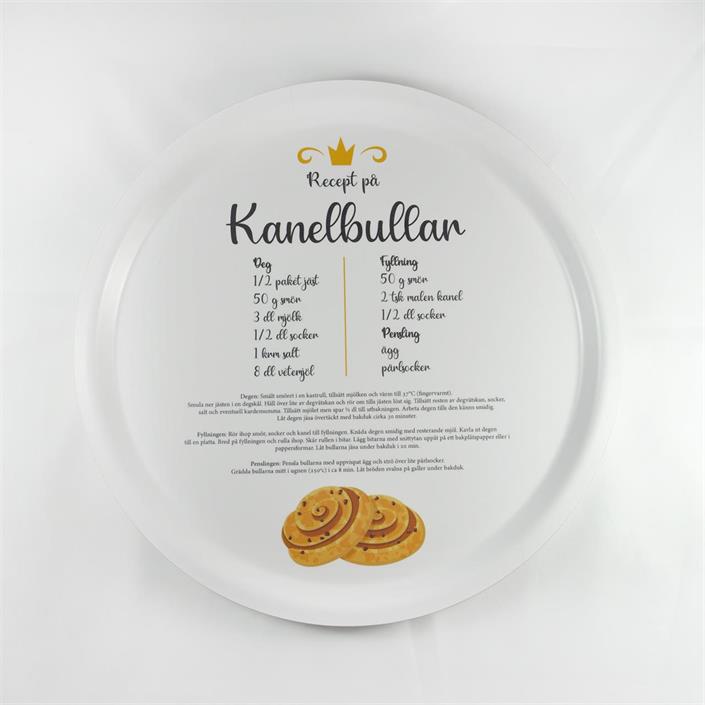 Dienblad / TRAY / Bricka Kanelbullar 31 cm – Mellow Design