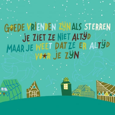 Wenskaart Goede Vrienden – Zintenz Organic Cards