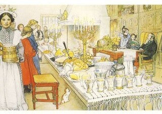 Kaart Kerstavond - Carl Larsson