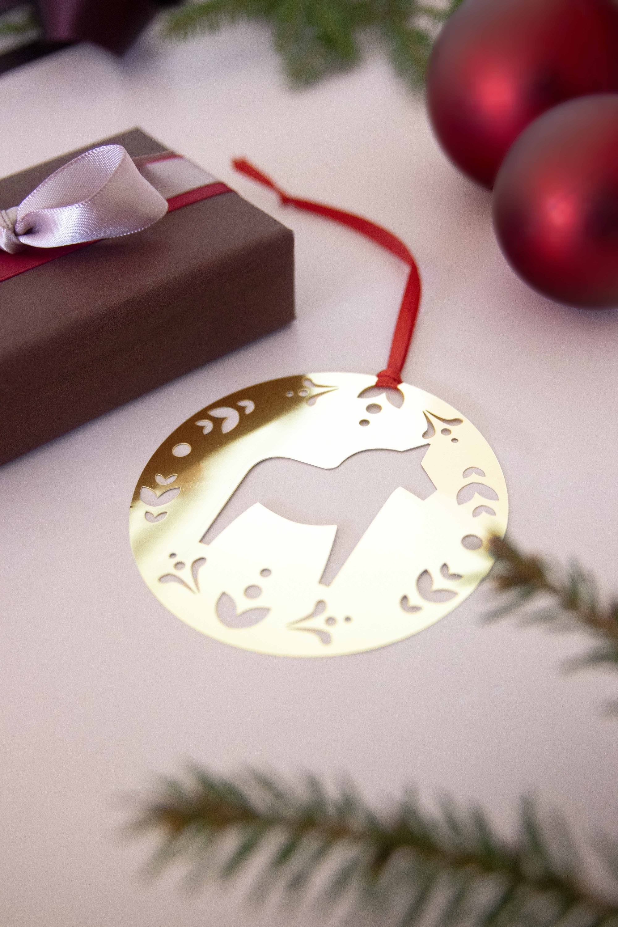 Deco Dalarna Horse (kerst) hanger - Pluto Produkter