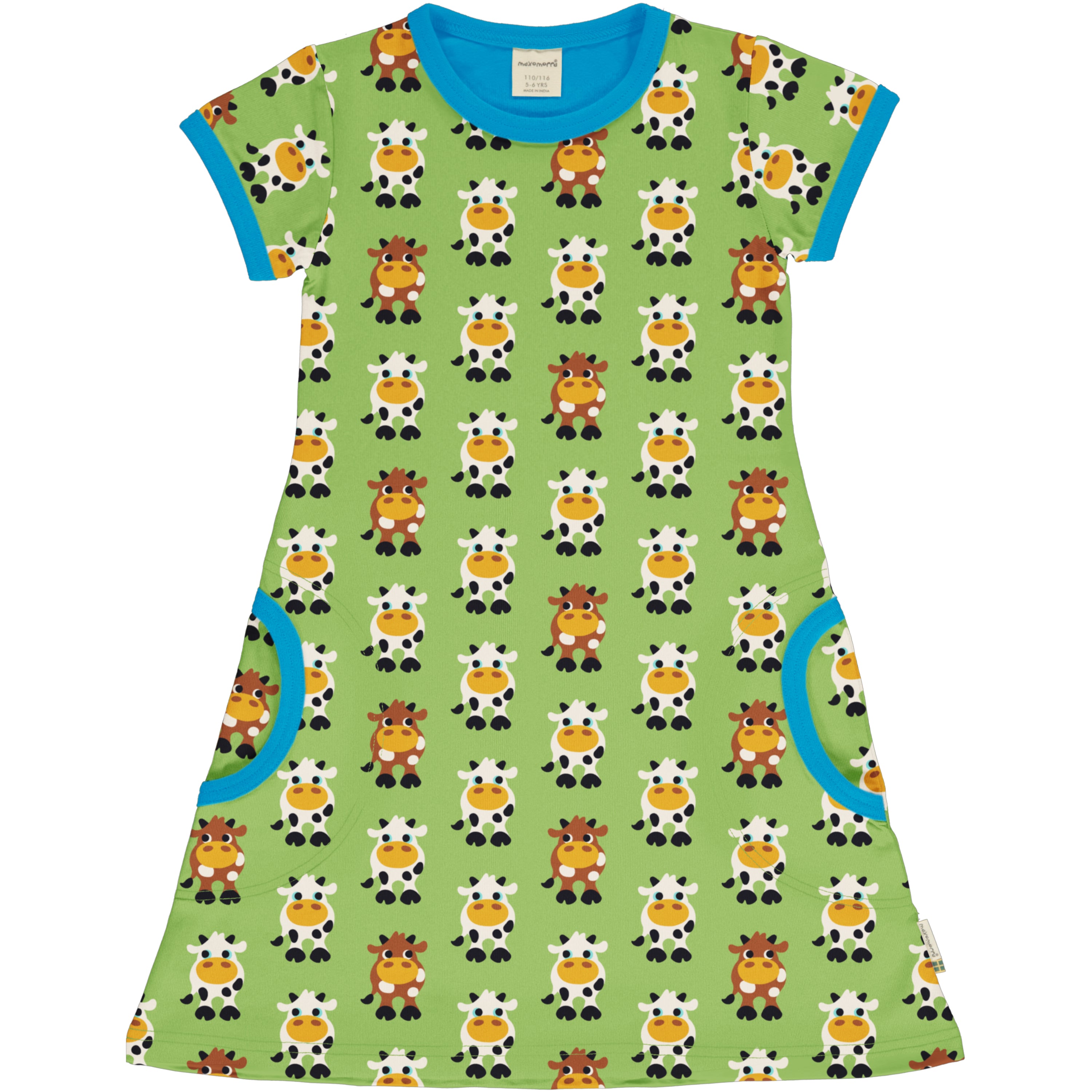 Jurk / Dress SS Cow - Maxomorra