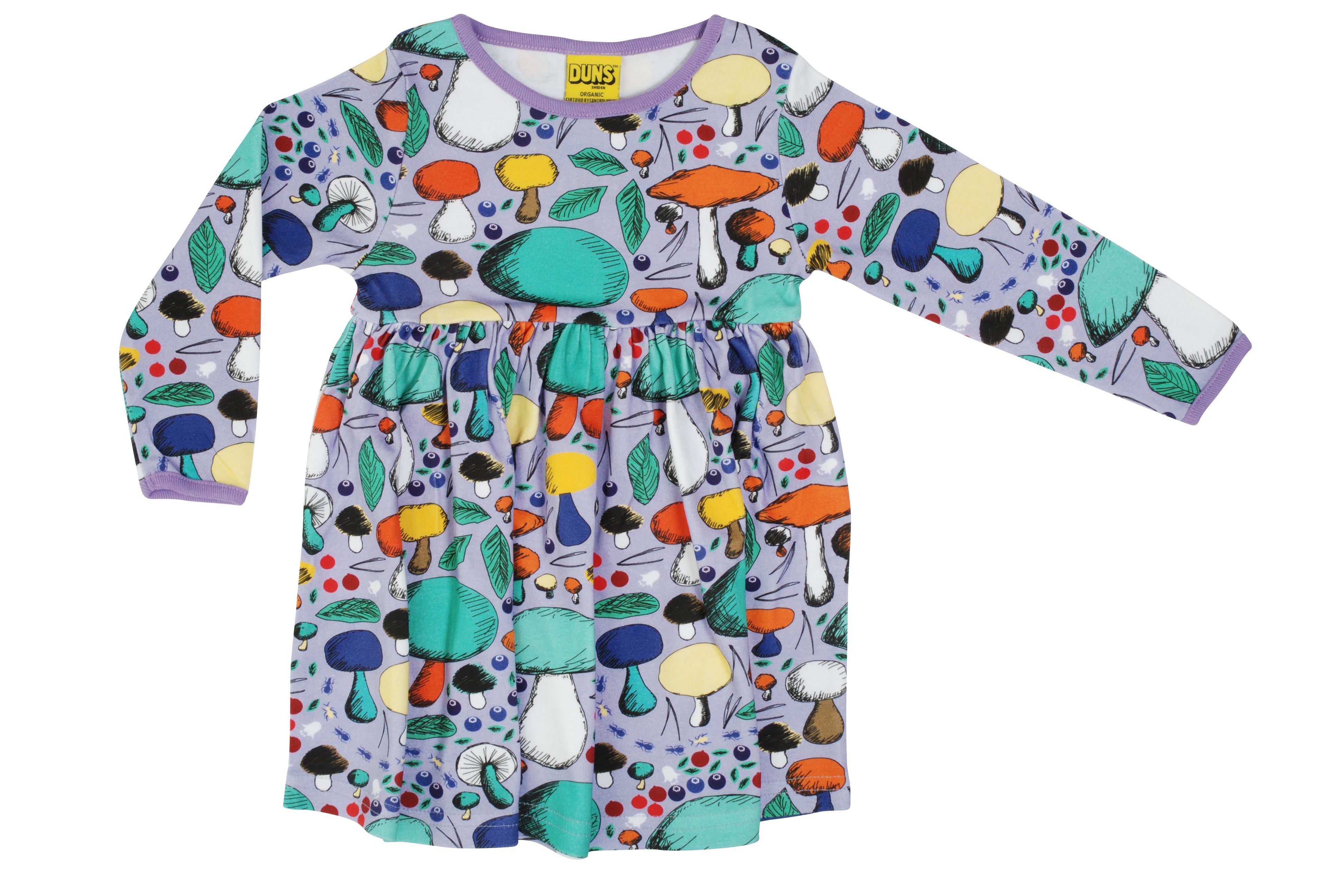 Tiener jurk Dress Musroom Forest Violet - Duns Sweden