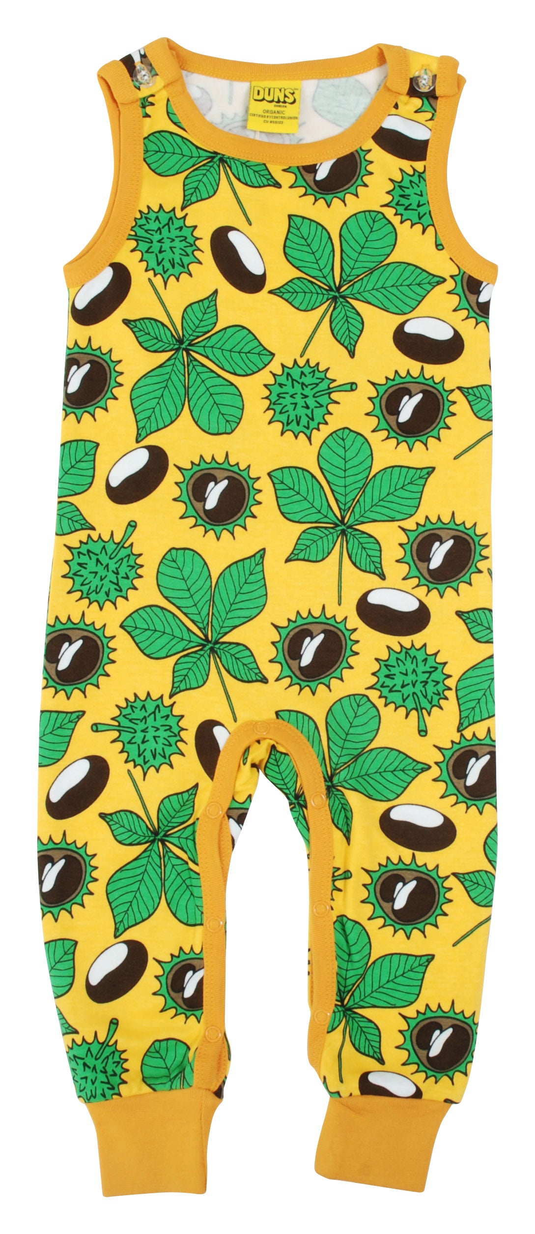 Playsuit / Dungarees Chestnut Daffodil Yellow - Duns Sweden