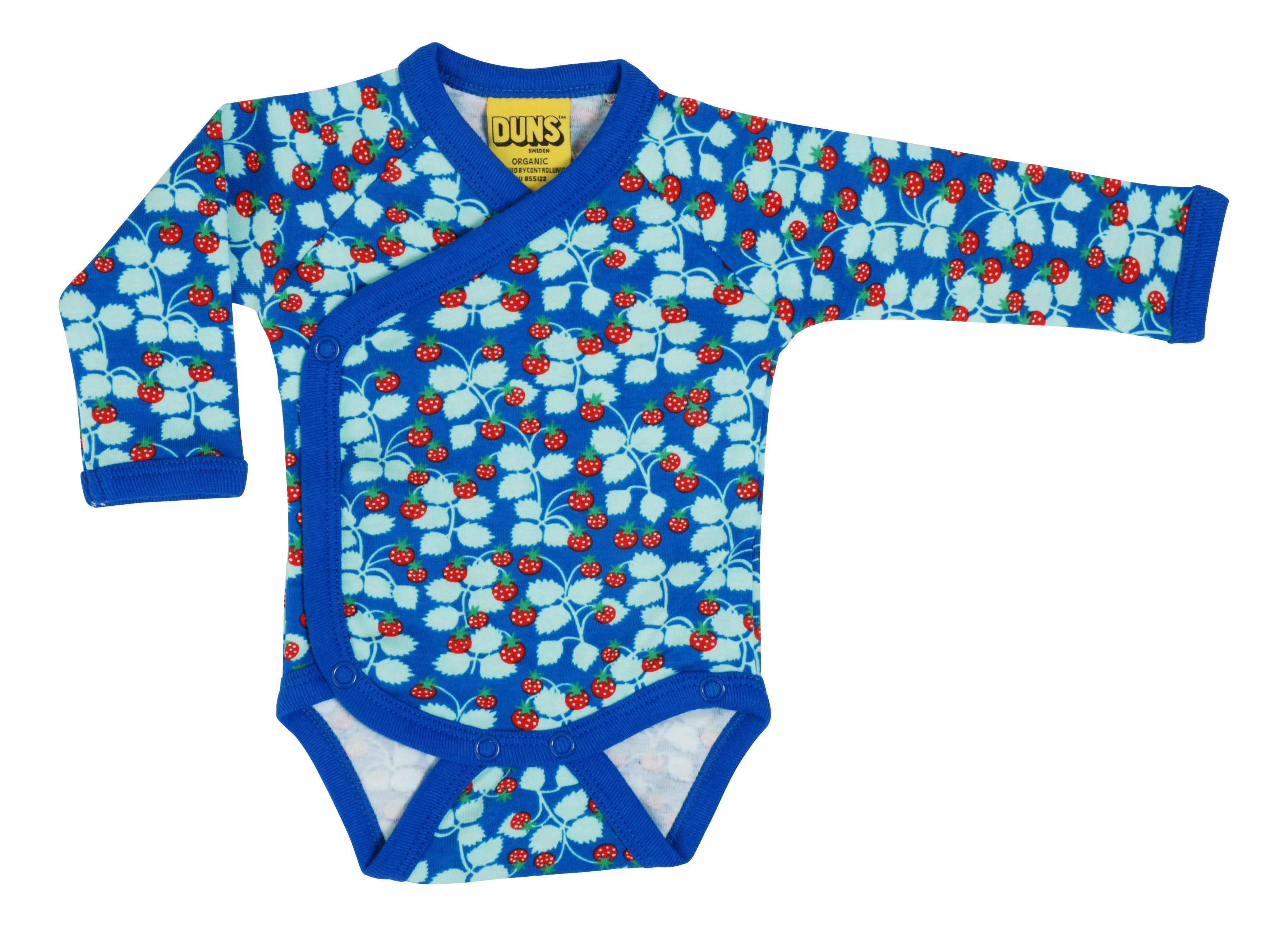 Romper / Kimono Body Wild Strawberries Blue - Duns Sweden