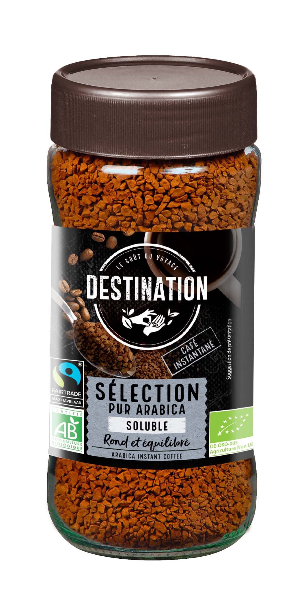 Bio & Fairtrade Selection 100% Arabica Instant Koffie – Destination
