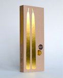 Dinerkaars 4 stuks naturel geschenkverpakking B24 – Dipam
