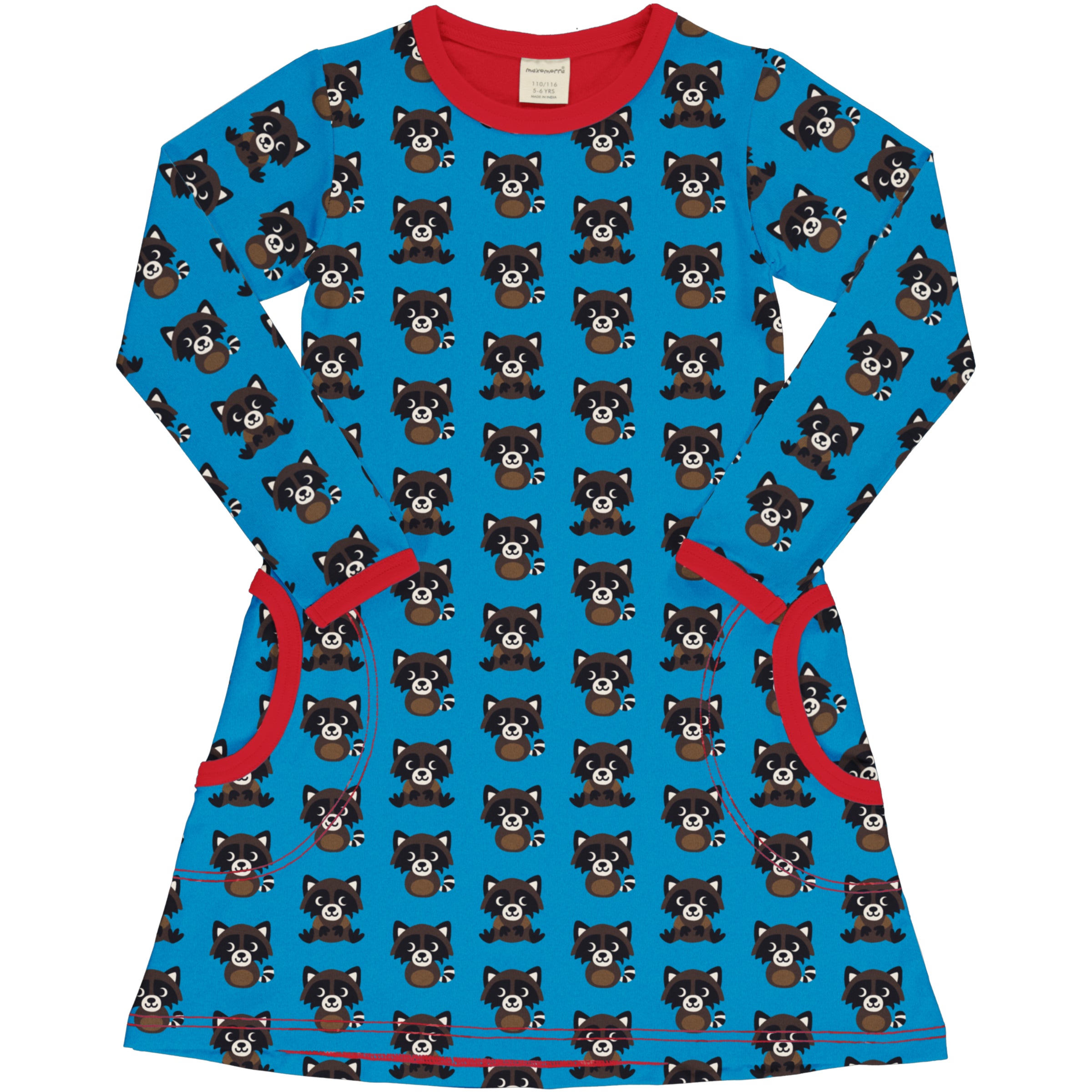 Jurk / Dress LS Raccoon - Maxomorra