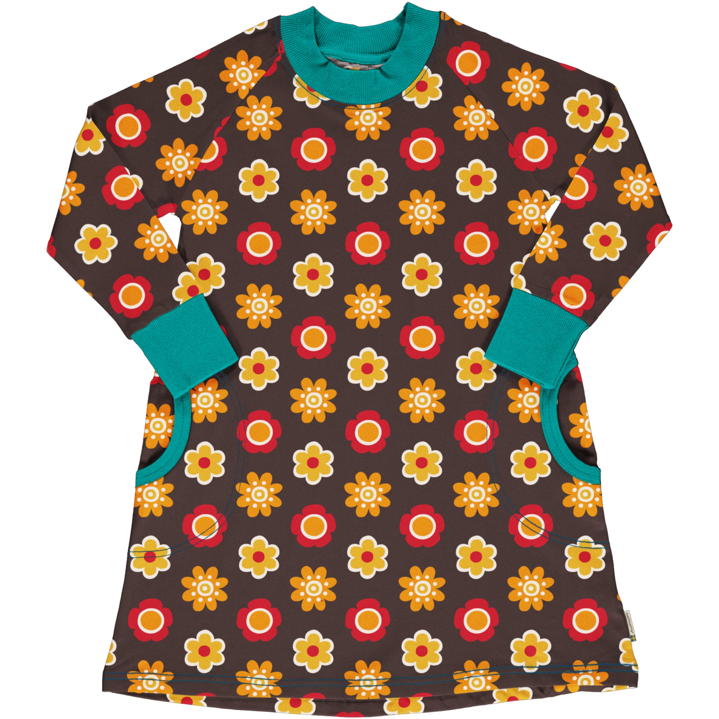 Jurk / Dress Sweat Flower - Maxomorra