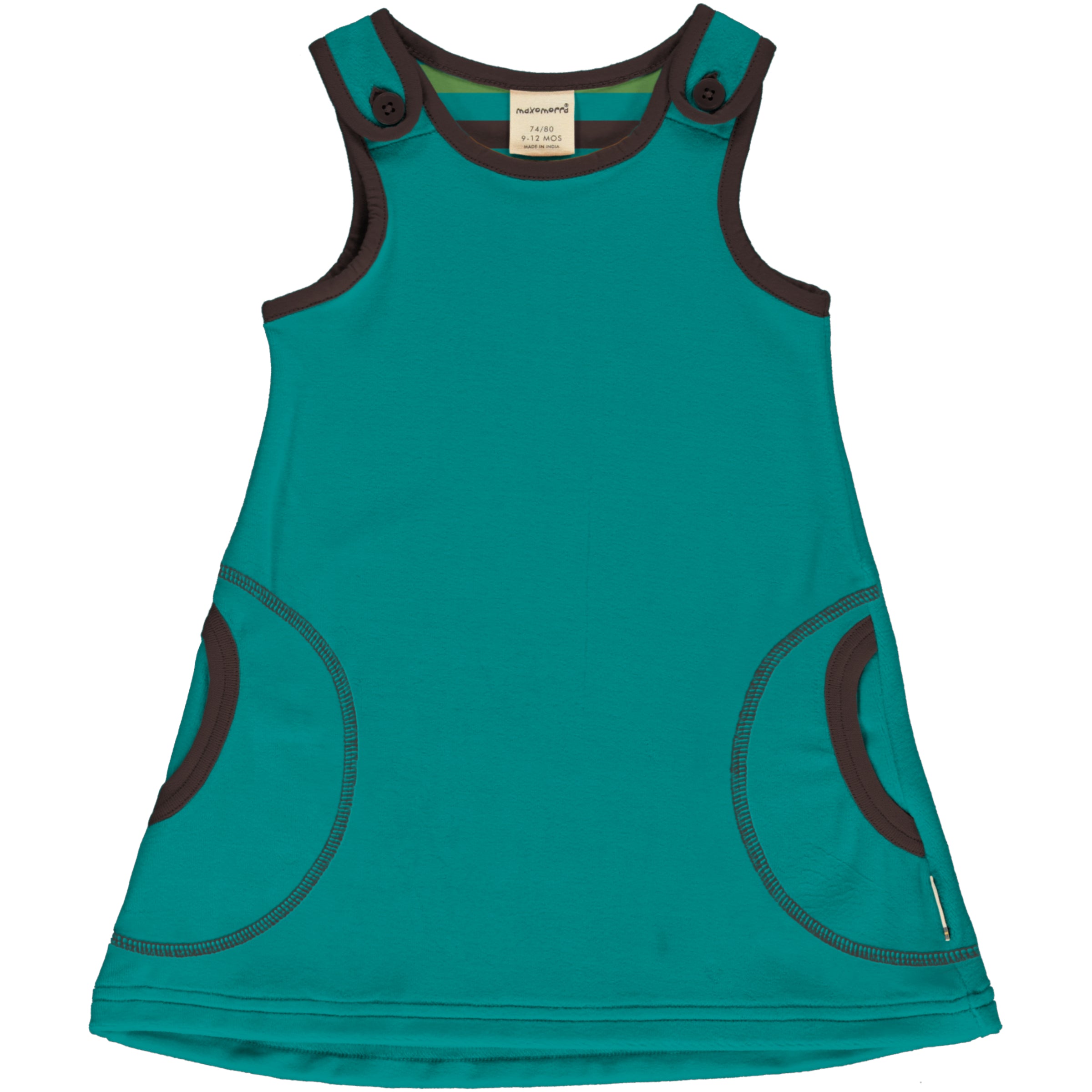 Jurk / Dress Velour Lagoon - Maxomorra