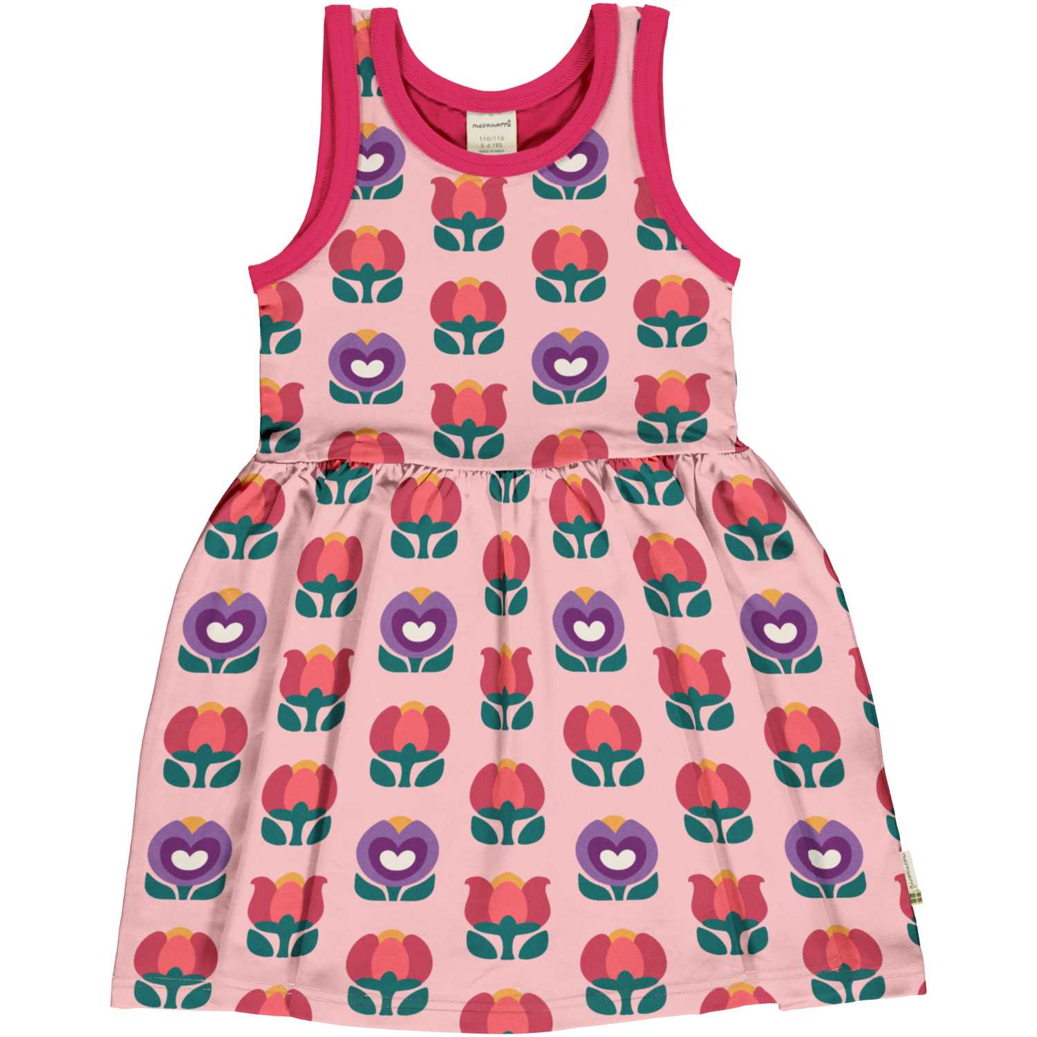 Jurk / Dress Spin NS Picnic Tulip - Maxomorra