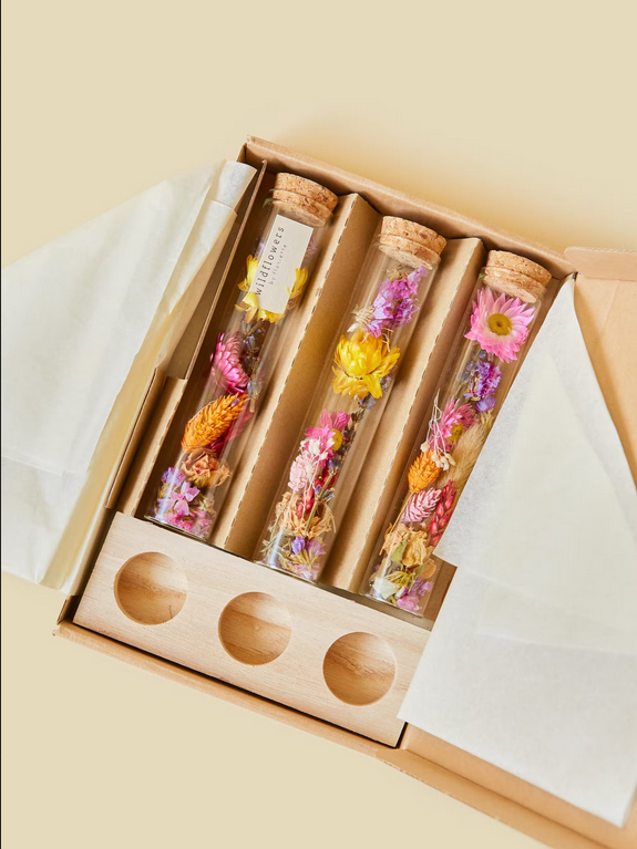 Dried Flowers - Message in a box - Large - Wildflowers by Floriette