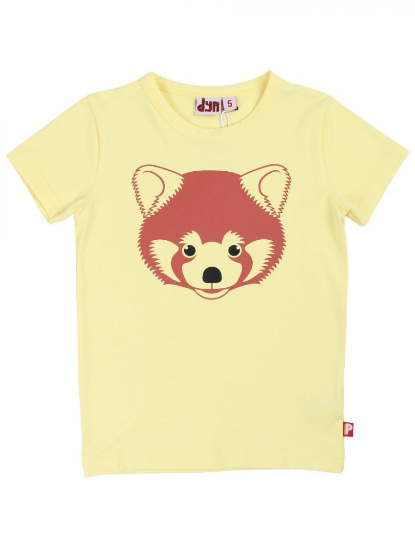 T-shirt Dyrgrowl T Pale Yellow ROED PANDA - Danefae / Dyr