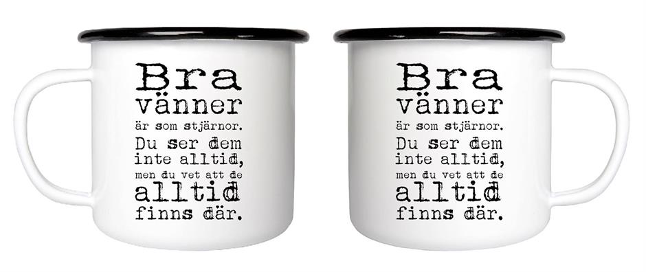 Bra Vänner enamel mug – Mellow Design
