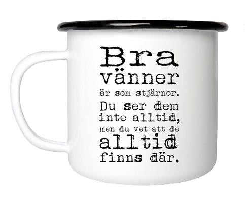 Bra Vänner enamel mug – Mellow Design