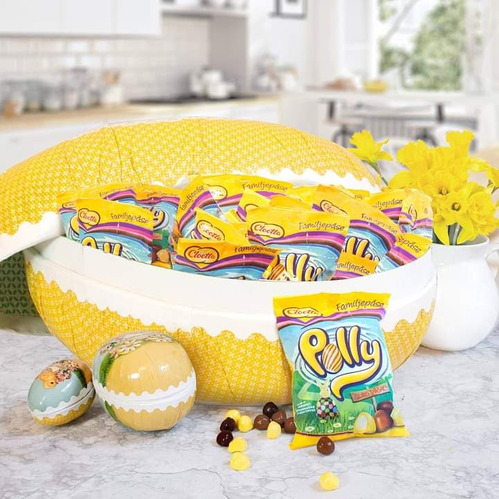 Polly Glad Påsk familjepåse - Cloetta