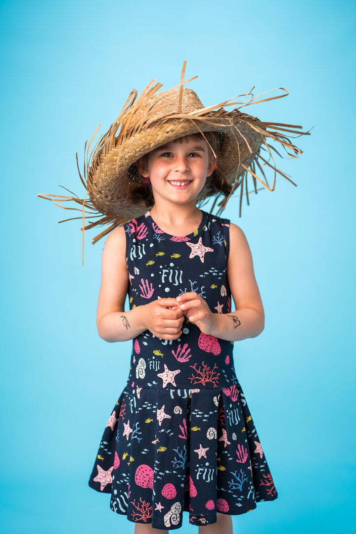 Jurk / Summer Dress Fiji Navy - Mullido