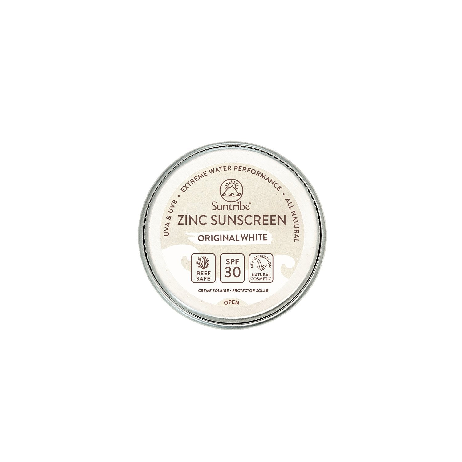 Mini Zinc Sunscreens Face & Sport Original White SPF 30, 15 g – Suntribe Sweden