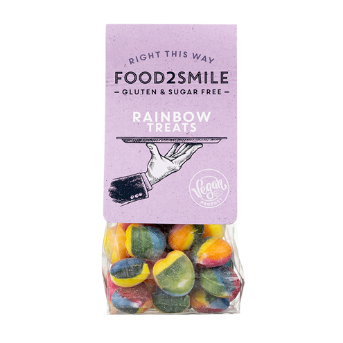 Rainbow treats hartjes (glutenvrij, suiker- en vegan) - Food2Smile