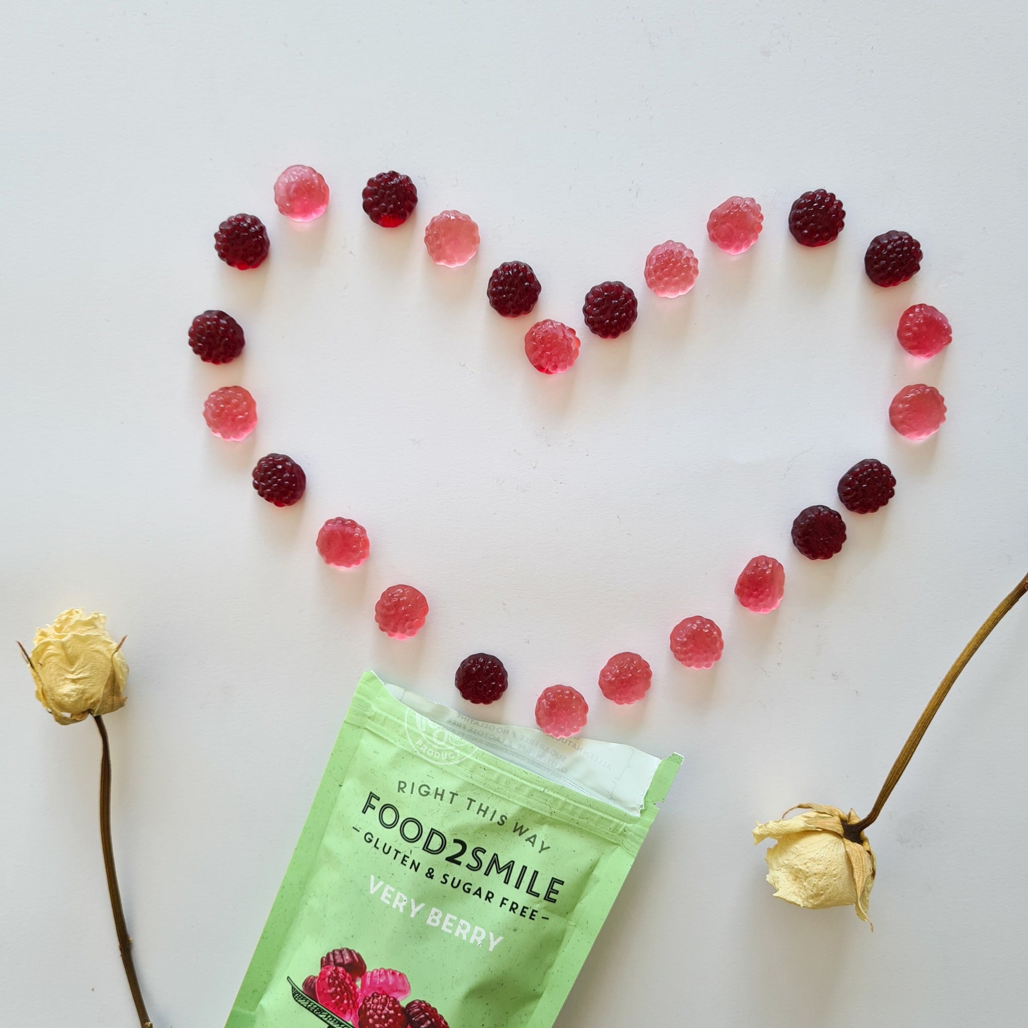 Gummy Snoep Very Berry (glutenvrij, suiker- en vegan) - Food2Smile