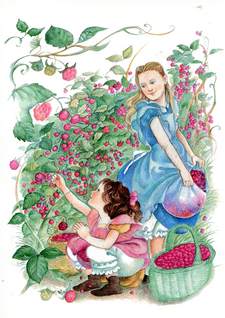 Kaart Frambozen plukken - Veronica Leo - K. Hjelm Förlag