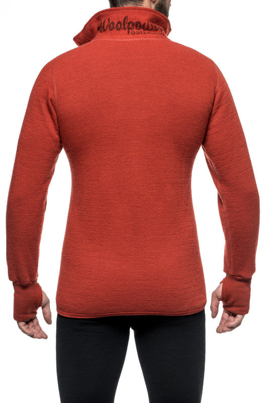 Vest / Full Zip Unisex Jacket 400 Autumn Red - Woolpower - Op bestelling