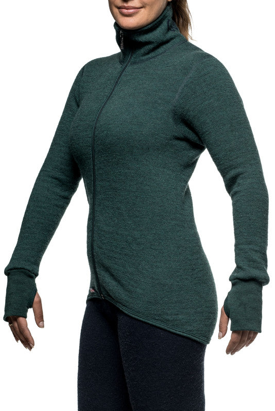 Vest / Full Zip Unisex Jacket 400 Forest Green - Woolpower - Op bestelling